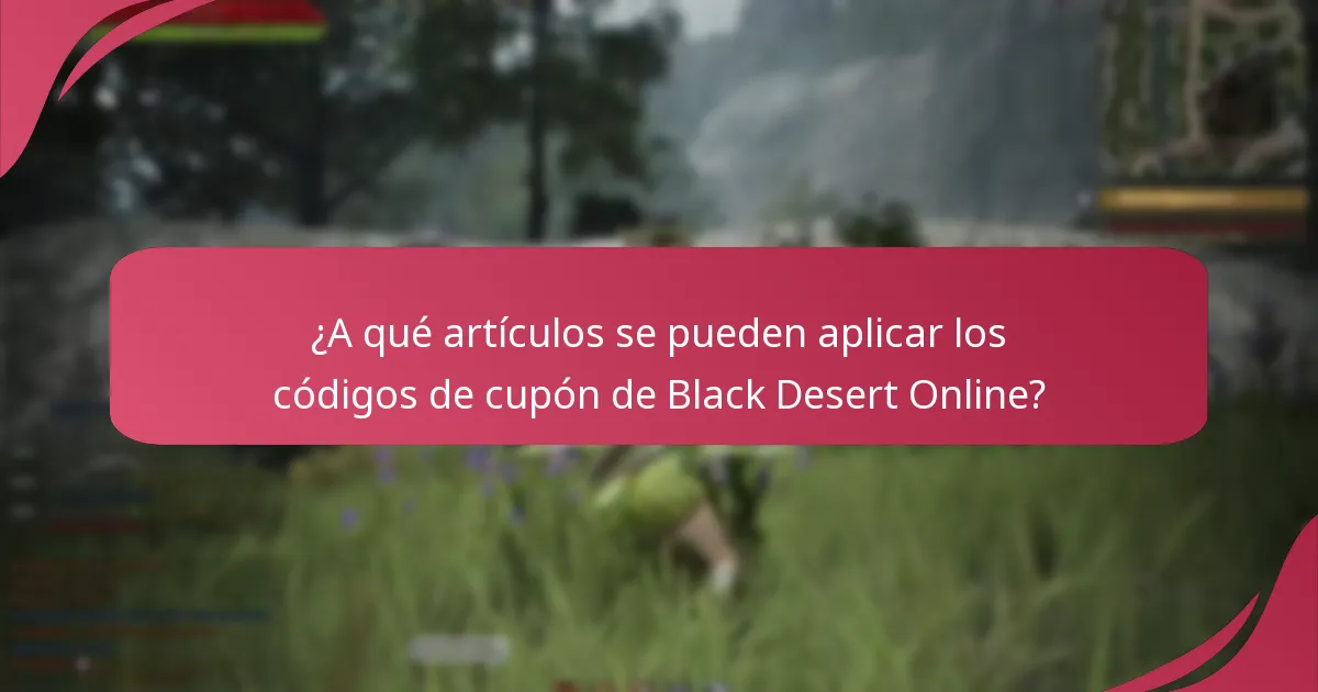 ¿Cómo canjear los códigos de cupón de Black Desert Online?