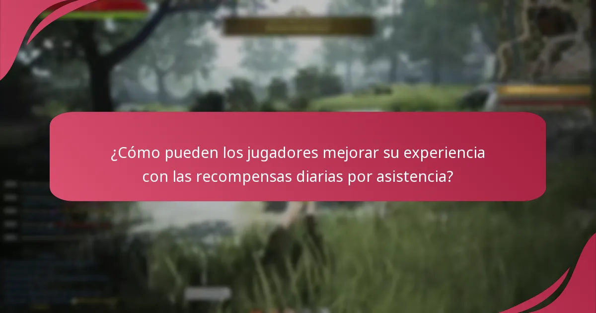 ¿Cómo se integran las recompensas diarias por asistencia con la jugabilidad?