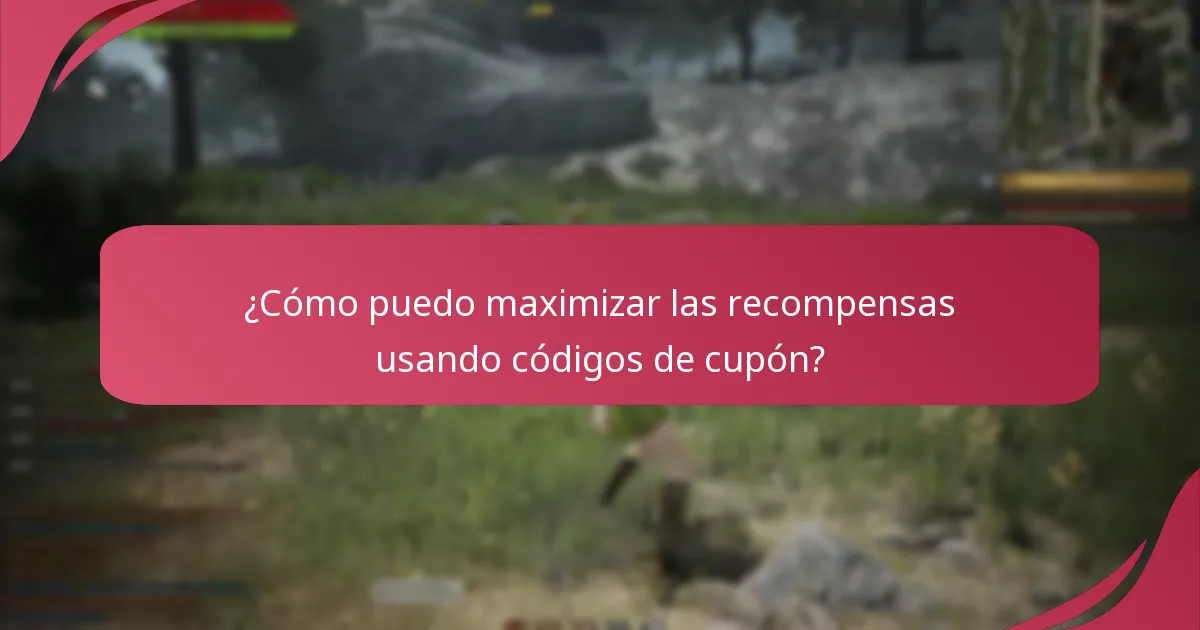 ¿Cómo puedo maximizar las recompensas usando códigos de cupón?
