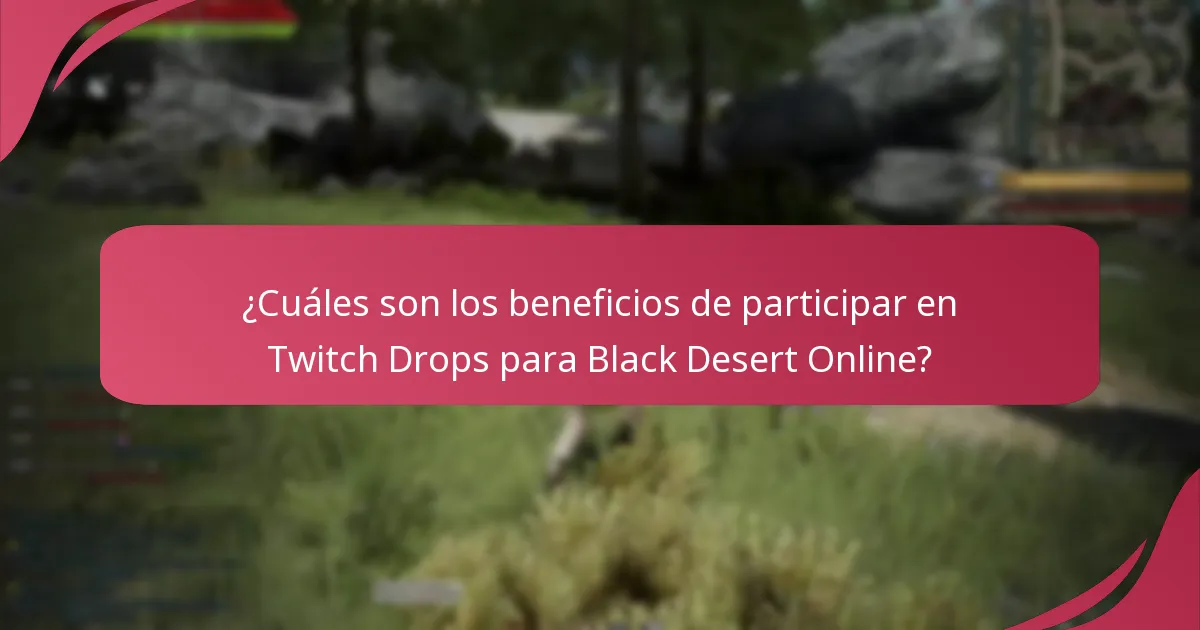 ¿Cómo pueden participar los jugadores en los Twitch Drops de Black Desert Online?