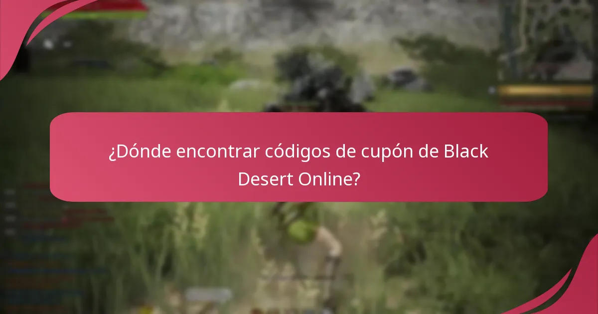 ¿A qué artículos se pueden aplicar los códigos de cupón de Black Desert Online?