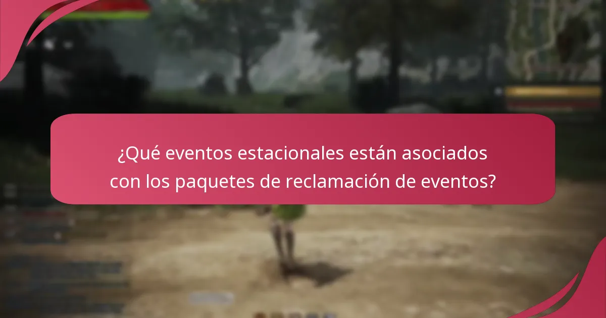¿Cuáles son las ofertas por tiempo limitado para los paquetes de reclamación de eventos?
